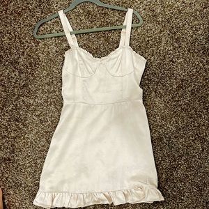 Audrey2 satin Pearl white dress in small size